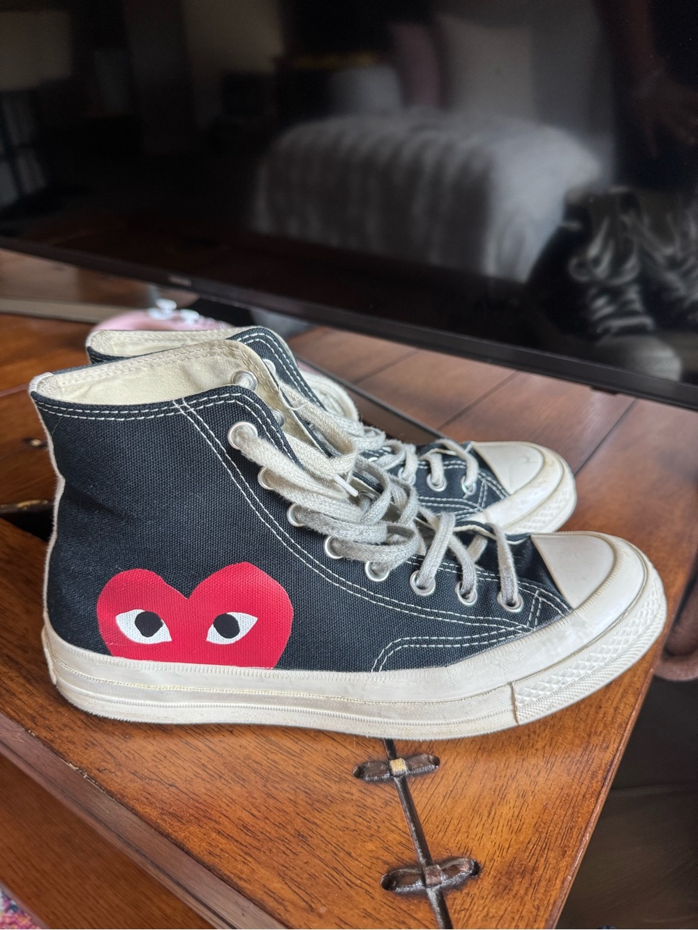 CDG PLAY x Converse — Black (Women’s 10)